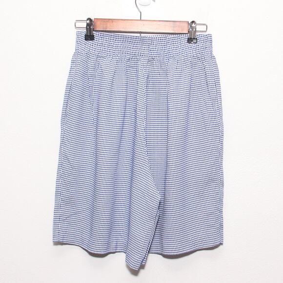 Vintage Fundamental Things Gingham Check High Waist Culottes Shorts Size 6P - Picture 4 of 6